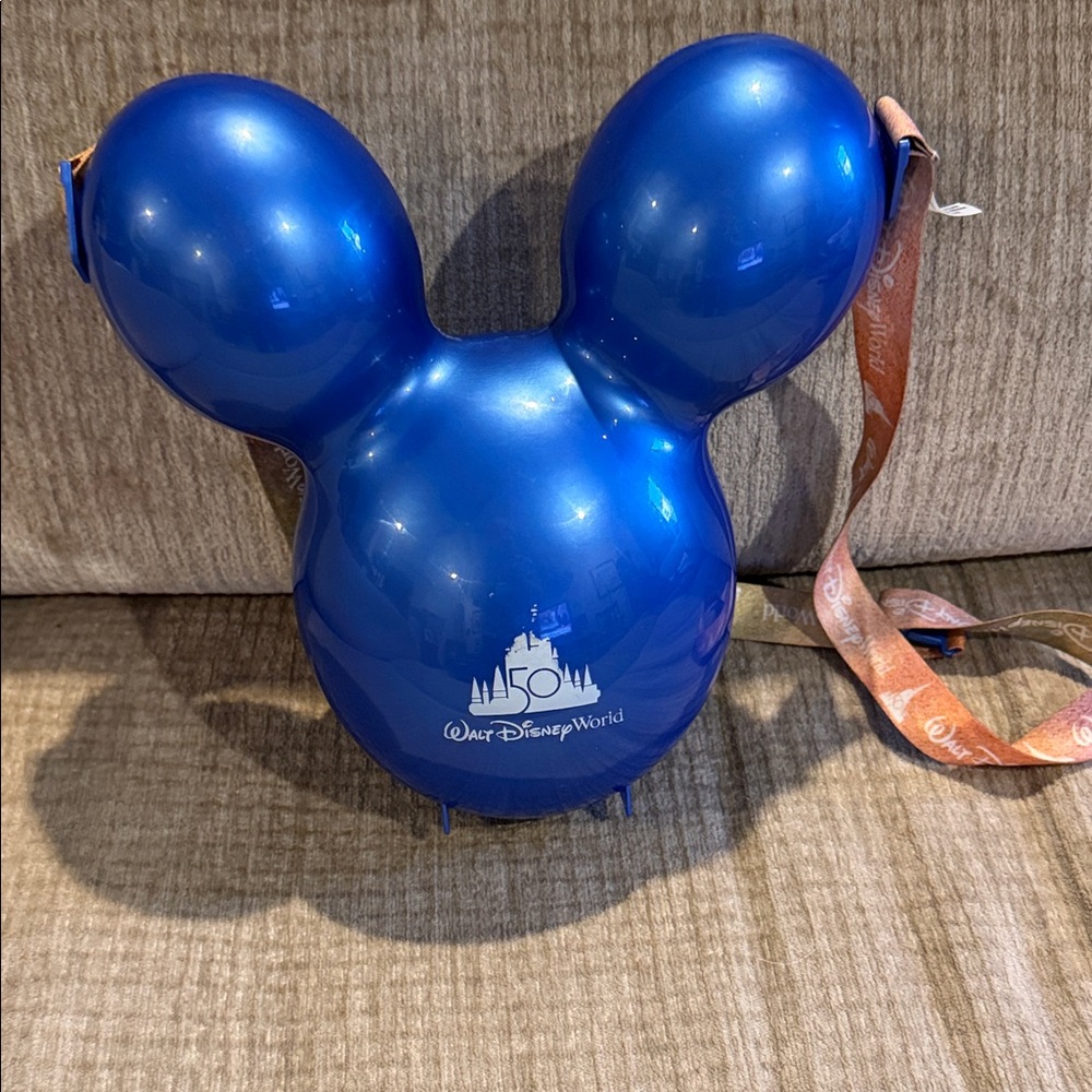 Disney rare Mickey Mouse blue popcorn bucket for the 50th anniversary